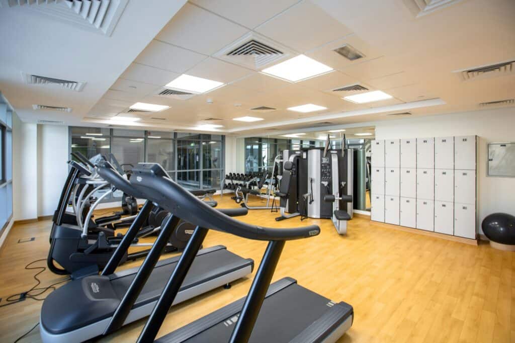 An empty indoor gym